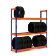 Rayonnage Maxplus Pneus bleu et orange