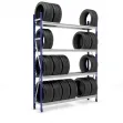 Rayonnage Picking Pneus bleu et gris